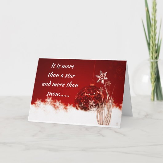 聖降誕祭お目出度う シーズンカード (正面)