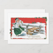 聖降誕祭お目出度う シーズンポストカード (正面/裏面)