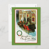 聖降誕祭お目出度う シーズンポストカード (正面/裏面)