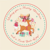 聖降誕祭お目出度う シール (正面)