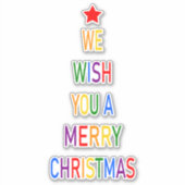 聖降誕祭お目出度う シール (正面)