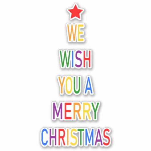 聖降誕祭お目出度う シール (正面)