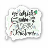 聖降誕祭お目出度う シール (正面)