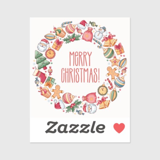 聖降誕祭お目出度う シール (シート)