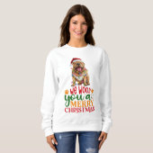 聖降誕祭お目出度う スウェットシャツ (正面フル)