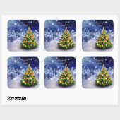 聖降誕祭お目出度う スクエアシール (シート)