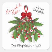 聖降誕祭お目出度う スクエアシール (正面)