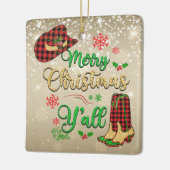 聖降誕祭お目出度う セラミックオーナメント (左)