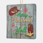 聖降誕祭お目出度う セラミックオーナメント (左)