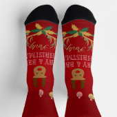 聖降誕祭お目出度う ソックス (上部)