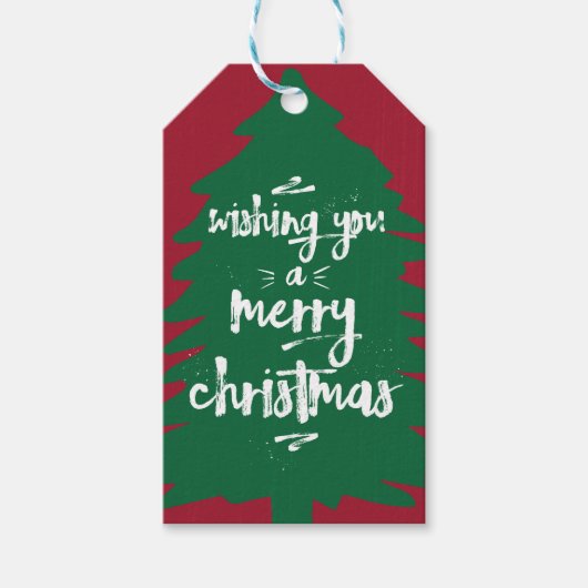聖降誕祭お目出度う |ツリー |ギフトラベル ギフトタグ (正面)