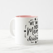 聖降誕祭お目出度う ツートーンマグカップ (正面左)