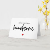 聖降誕祭お目出度う、ハンサムな聖降誕祭お前、聖降誕祭お前 カード (黄色い花)