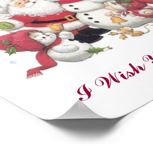 聖降誕祭お目出度う ポスター (角)