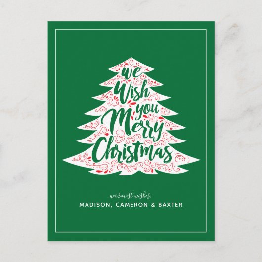 聖降誕祭お目出度う ポストカード (正面)