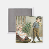 聖降誕祭お目出度う! マグネット (正面/裏面)