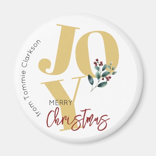 聖降誕祭お目出度う マグネット (正面)