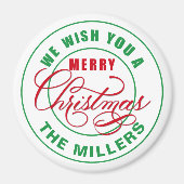 聖降誕祭お目出度う マグネット (正面)