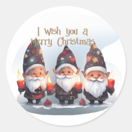 聖降誕祭お目出度う ラウンドシール