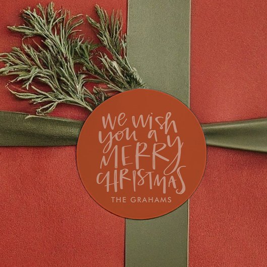 聖降誕祭お目出度う ラウンドシール