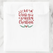 聖降誕祭お目出度う ラウンドシール (バッグ)