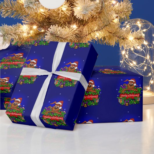 聖降誕祭お目出度う ラッピングペーパー (クリスマス)