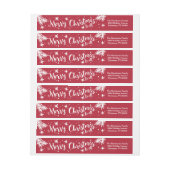 聖降誕祭お目出度う ラップアラウンドラベル (シート)