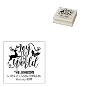 聖降誕祭お目出度う ラバースタンプ (押印)