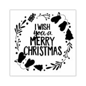 聖降誕祭お目出度う ラバースタンプ (インプリント)