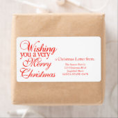 聖降誕祭お目出度う！ ラベル (インサイチュ)