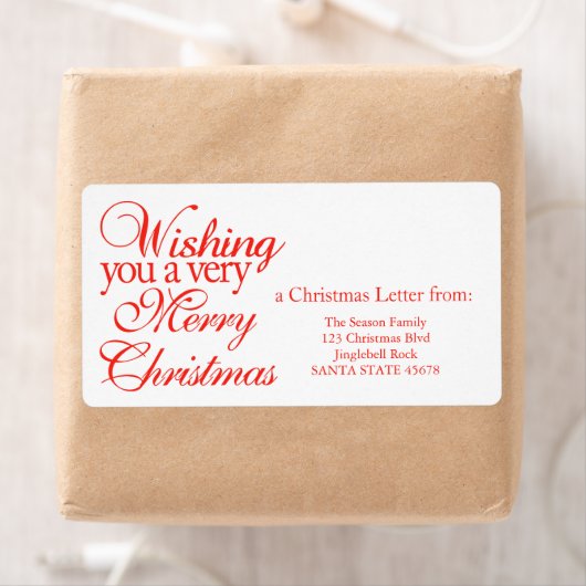 聖降誕祭お目出度う！ ラベル (インサイチュ)