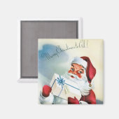 聖降誕祭お目出度う(レトロサンタクロース) マグネット (正面/裏面)