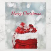 聖降誕祭お目出度う ワインラベル (シングルラベル)