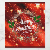 聖降誕祭お目出度う ワインラベル (シングルラベル)