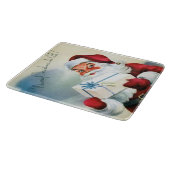 聖降誕祭お目出度う(ヴィンテージサンタクロース) カッティングボード (角)