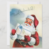 聖降誕祭お目出度う(ヴィンテージサンタクロース) カード (正面)