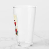 聖降誕祭お目出度う(ヴィンテージサンタクロース) タンブラーグラス (左)