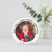 聖降誕祭お目出度う |丸写真 シーズンカード (スタンド正面)