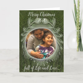 聖降誕祭お目出度う…人生と愛に満ちた…ホリド カード