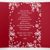 聖降誕祭お目出度う。写真数々の休日 三つ折り案内状 (内部中)