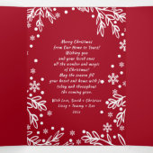 聖降誕祭お目出度う。写真数々の3枚カード 三つ折り案内状 (内部中)