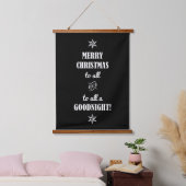 聖降誕祭お目出度う… 吊り下げ型タペストリー (寝室)