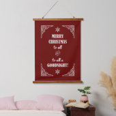 聖降誕祭お目出度う… 吊り下げ型タペストリー (寝室)