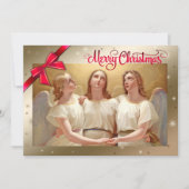 聖降誕祭お目出度う。宗教ファインアートクリスマスカード シーズンカード (正面)