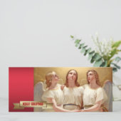 聖降誕祭お目出度う。宗教ファインアートクリスマスカード シーズンカード (スタンド正面)