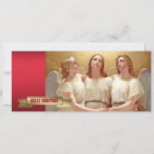 聖降誕祭お目出度う。宗教ファインアートクリスマスカード シーズンカード (正面)