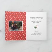 聖降誕祭お目出度う |家族の写真 シーズンカード (内部)