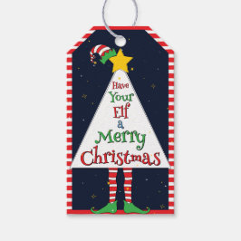 聖降誕祭お目出度う」幾何学的おもしろい ギフトタグ