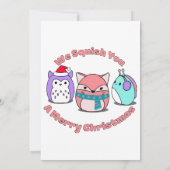 聖降誕祭お目出度う 招待状 (裏面)