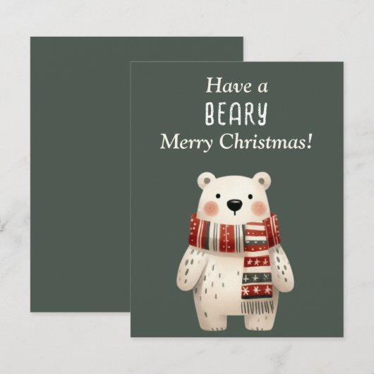 聖降誕祭お目出度う！ 招待状 (正面/裏面)